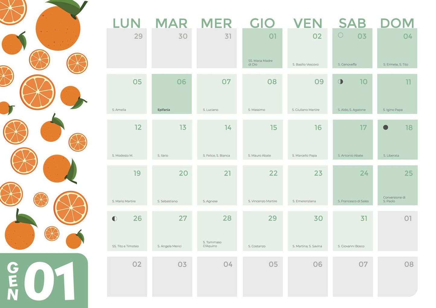Calendario delle semine e Diario di Bordo 2026 - versione stampabile